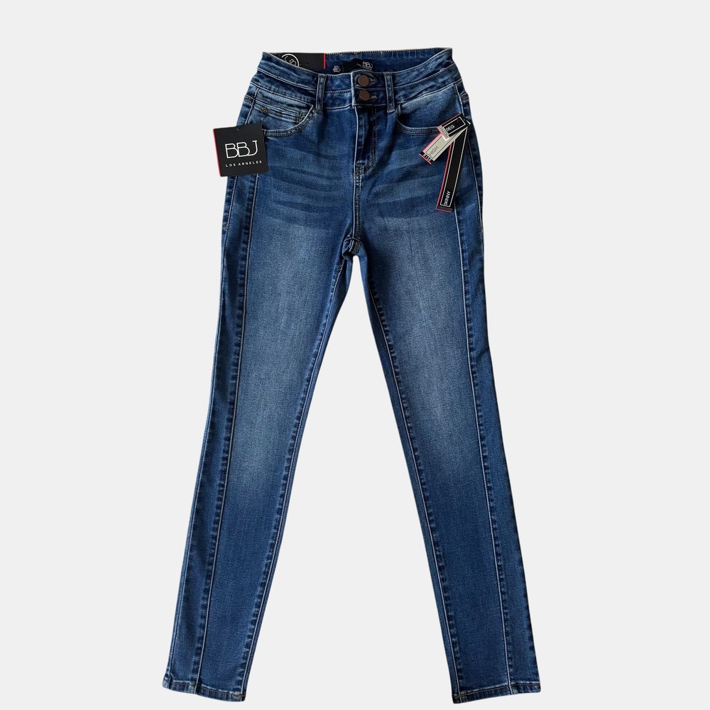 BBJ Los Angeles J High Rise Skinny Jeans Blue Sz 24 NEW NWT indie bodycon